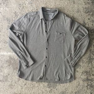 Ted Baker Waffle Woven Print Button Down 3XL